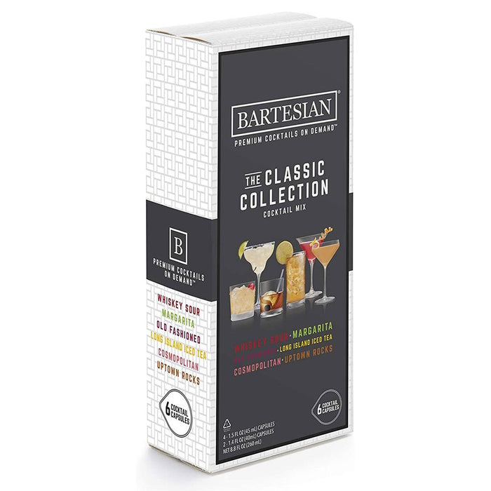 Bartesian Premium Home Bar Cocktail Machine (Refurb.) w/Variety Pack + Ice Cubes