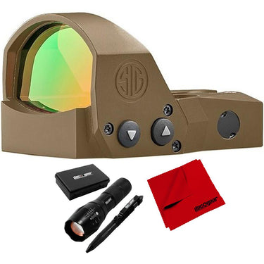 Sig Sauer 1x30mm Miniature Open Reflex Red Dot Pistol Sight with Tactical Bundle