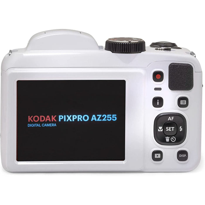 Kodak PIXPRO Astro Zoom AZ255-WH 16MP Digital Camera, 25X Zoom + 32GB Card + Cam Bag