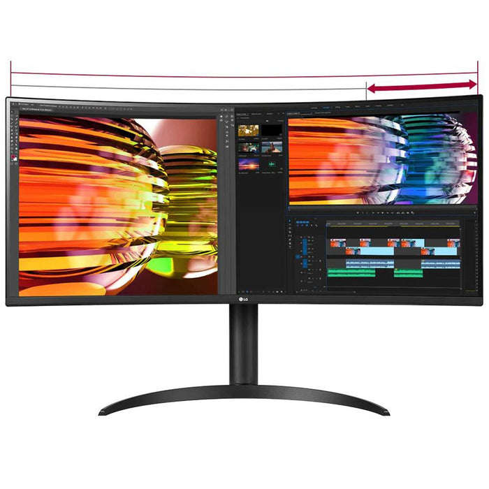 LG 34" Curved UltraWide QHD HDR FreeSync Monitor 2 Pack with 1 Year Warranty