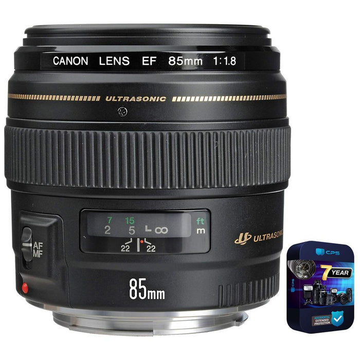 Canon EF 85mm f/1.8 USM Medium Telephoto Lens for Canon SLR + 7 Year Warranty