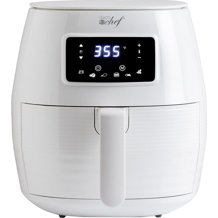 Deco Chef Digital 5.8QT Electric Air Fryer - Healthier & Faster Cooking - White - Open Box