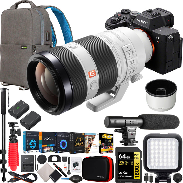 Sony a7R V Full Frame Mirrorless Camera + FE 100-400mm F4.5-5.6 GM OSS Lens Bundle