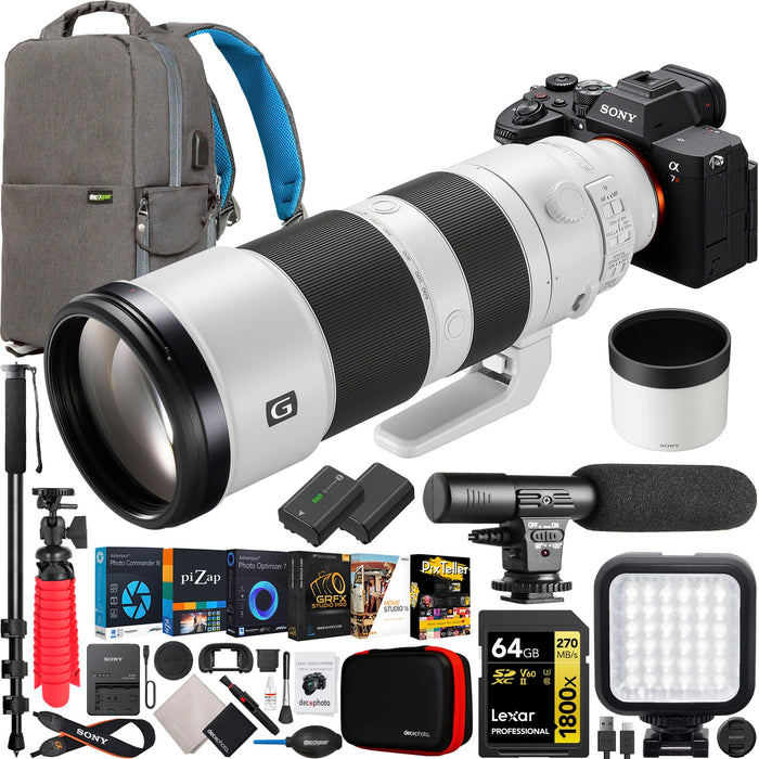 Sony a7R V Full Frame Mirrorless Camera + 200-600mm F5.6-6.3 G OSS Lens Kit Bundle