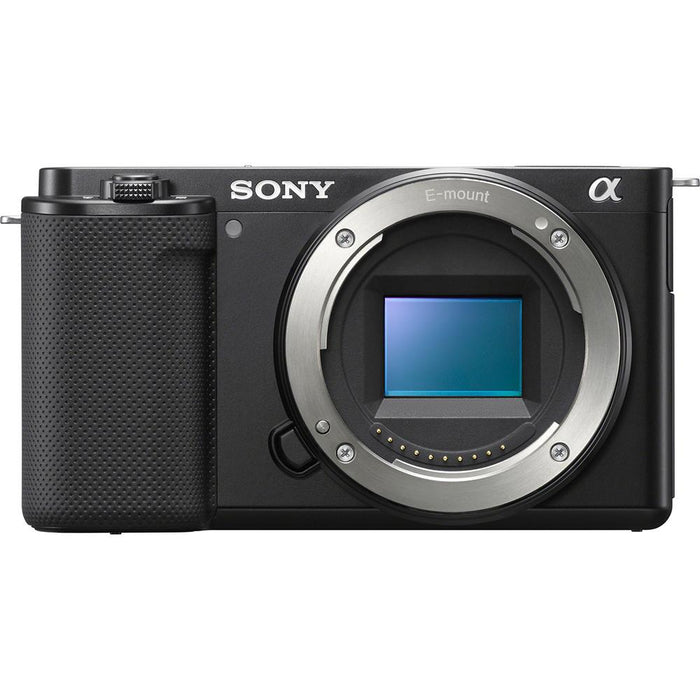 Sony Alpha ZV-E10 APS-C Interchangeable Lens Mirrorless Vlog Camera, Black Body Only