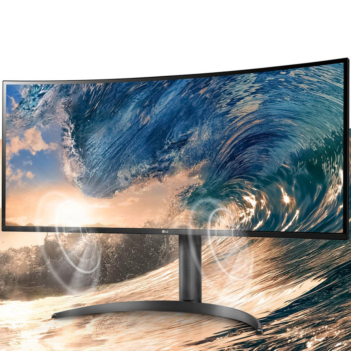LG 34WP85CN-B 34" Curved 21:9 UltraWide QHD IPS Display PC Monitor +Protection Pack