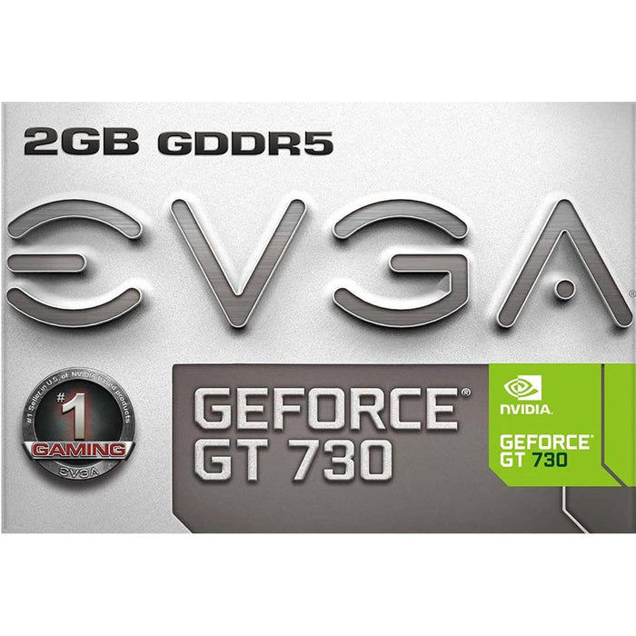 EVGA NVIDIA GeForce GT 730 2GB GDDR5 Single Slot Graphics Card 02G-P3-3732-KR