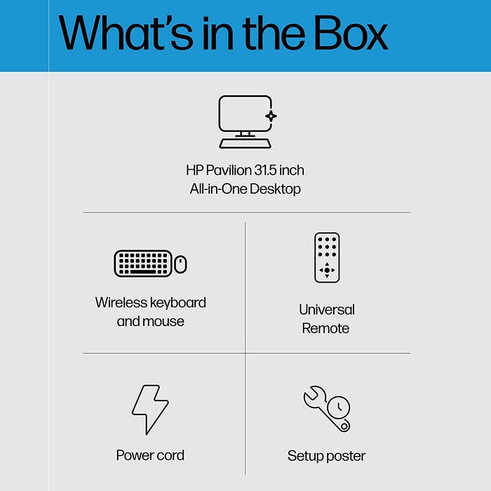 Hewlett Packard Pavilion All-in-One 32" Desktop i7-12700T 16GB/1TB SSD + 1 Year Protection Pack