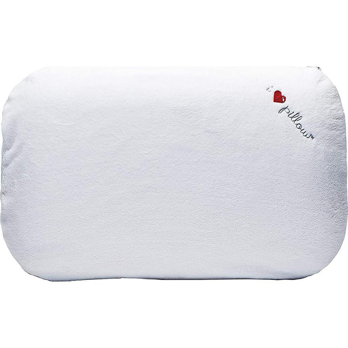 I Love Pillow Traditional Low Profile Queen Sized Pillow 2 Pack