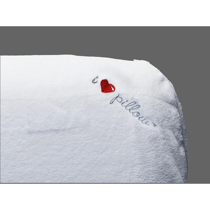 I Love Pillow Traditional Low Profile Queen Sized Pillow 2 Pack