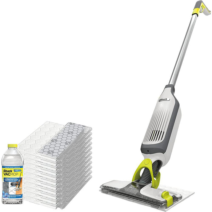 Shark VM252 Vacuum Mop Bundle w/ Disposable Pads, Cleaning Solution + Warranty Kit