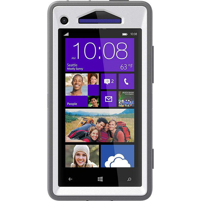 Xit Defender Series Case for HTC Windows Phone 8X - Retail Packaging - Glacier White