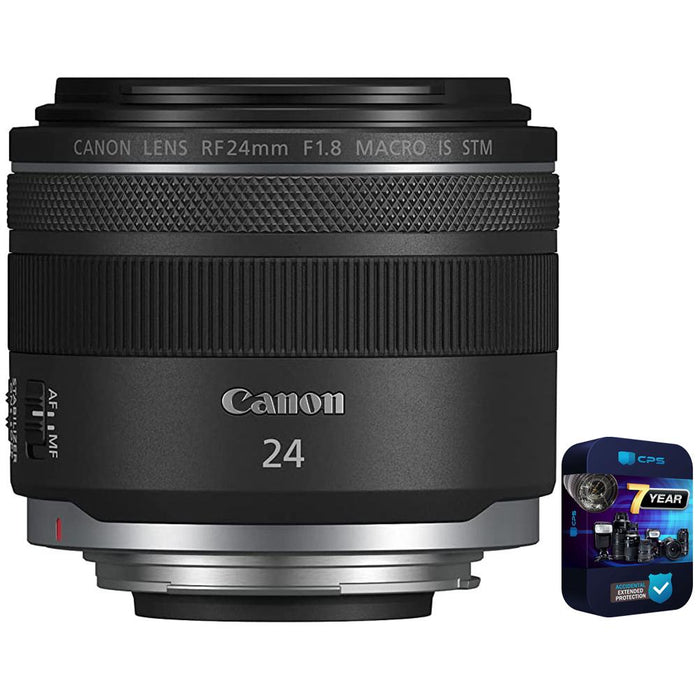 Canon RF 24mm F1.8 Macro is STM Lens for RF Mount Cameras with 7 Year Warranty