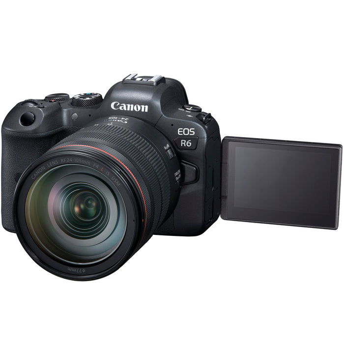 Canon EOS R6 FF Mirrorless Camera Body + 24-105mm F4L IS USM Lens Kit - Refurbished