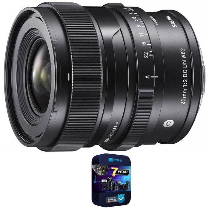 Sigma 20mm F2 DG DN Contemporary Lens for L-Mount Mirrorless + 7 Year Warranty