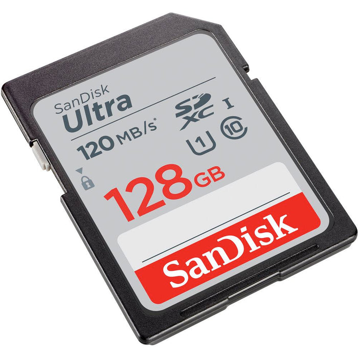 Sandisk Ultra SDXC Memory Card, 128GB, Class 10/UHS-I, 120MB/S