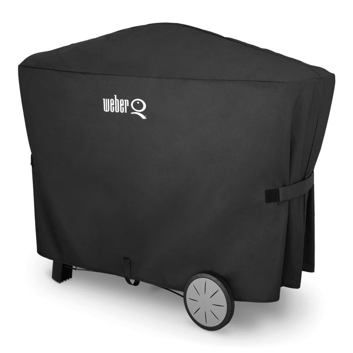 Weber 7112 Q 2000 and 3000 Series Premium Grill Cover w/ Duck Fat Cooking Oil