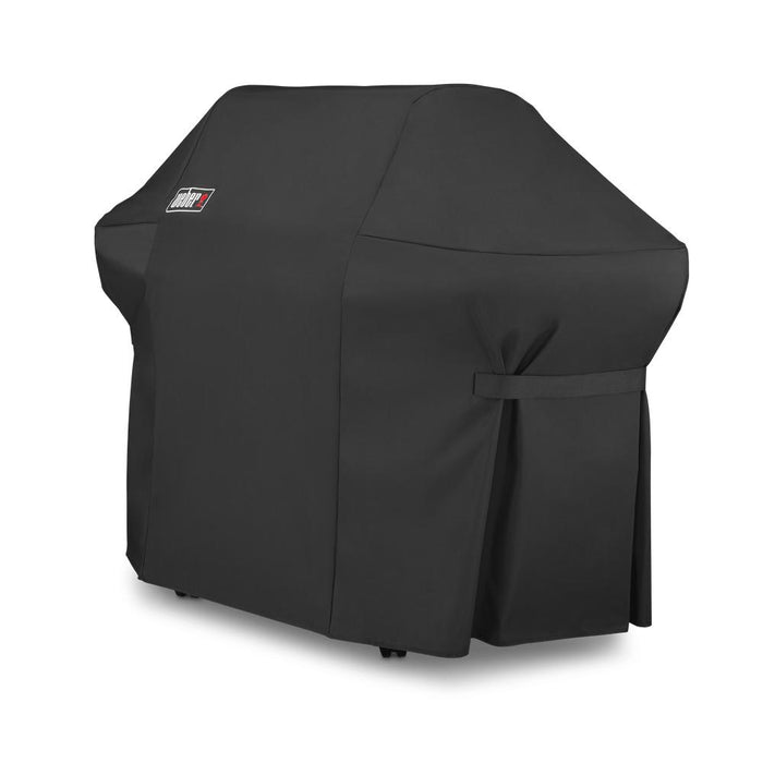 Weber 7108 Grill Cover w/Storage Bag for Summit 400 Grills w/ Kitchen Accessory Bundle