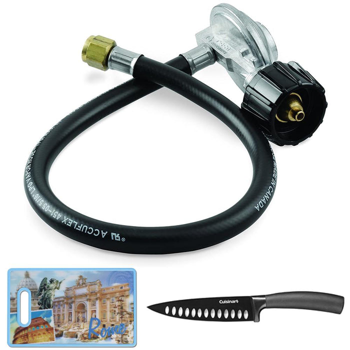 Weber Hose and Regulator Kit 21-Inch with Knife and Cutting Board