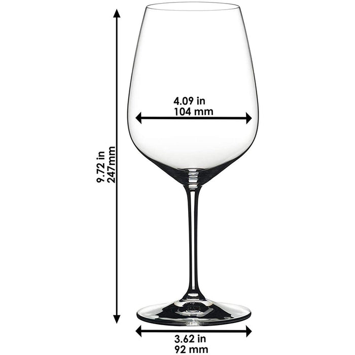 Riedel Extreme Cabernet Wine Glasses 2 Pack with Steel Ice Cubes 4 Pack