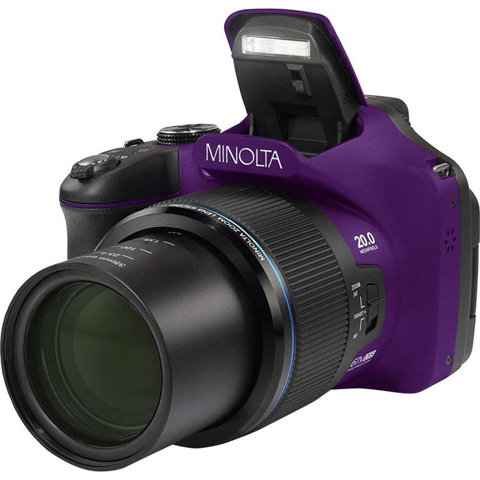 Minolta MN67Z 20 MP / 1080p HD Bridge Digital Camera with 67x Optical Zoom - Open Box