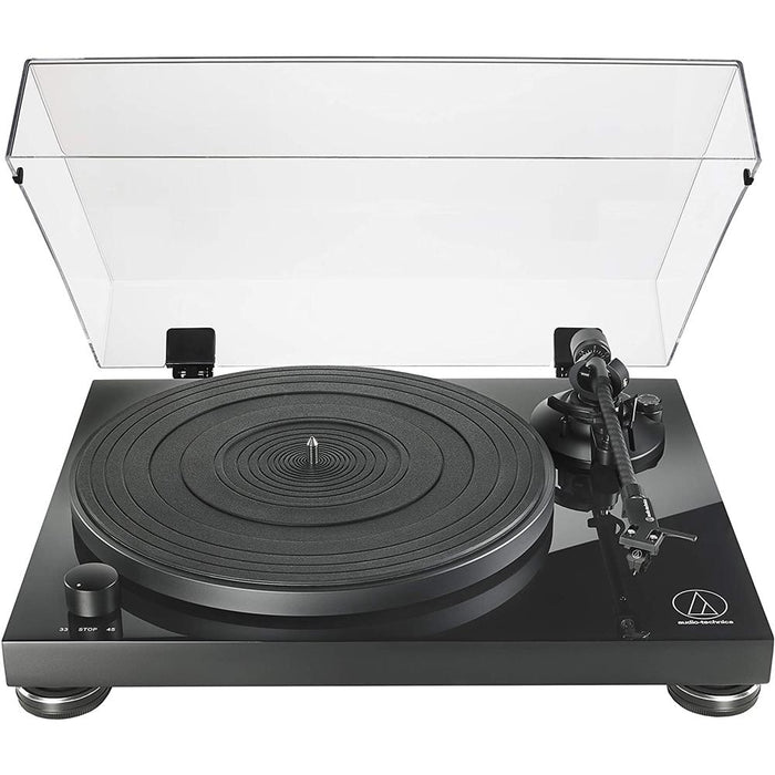 Audio-Technica Fully Manual Belt-Drive Turntable with 2 Year Extended Warranty