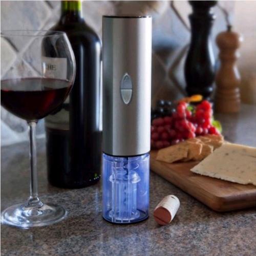 Hashub Goods Electric Wine Bottle Opener with Foil Cutter in Matte Gray