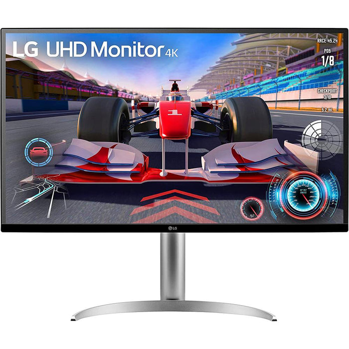 LG 32" UHD 4K HDR 10 Monitor with USB Type-C and 65 PD with Cleaning Bundle