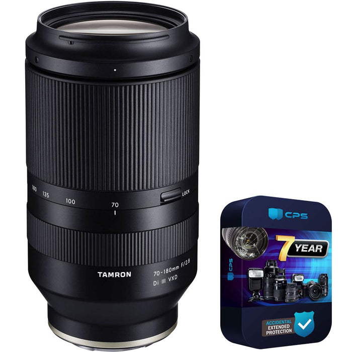 Tamron 70-180mm F2.8 Di III VXD Lens A056 f/ APS-C Sony Camera + 7 Year Protection Pack