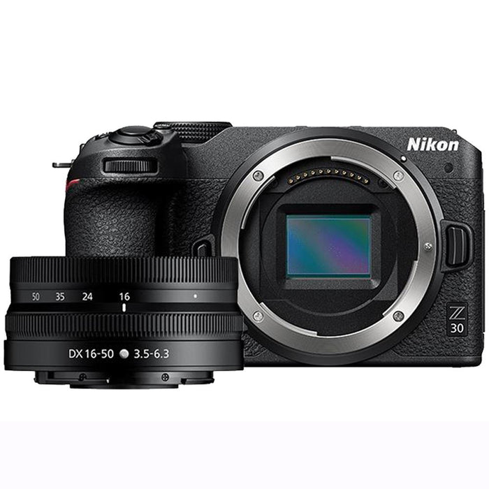 Nikon Z30 Mirrorless Camera w/ NIKKOR Z DX 16-50mm VR Lens + 3 Year Extended Warranty