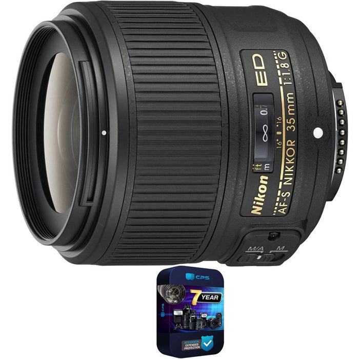 Nikon AF-S NIKKOR 35mm f/1.8G ED FX-Format Lens F Mount Cameras+7 Year Warranty