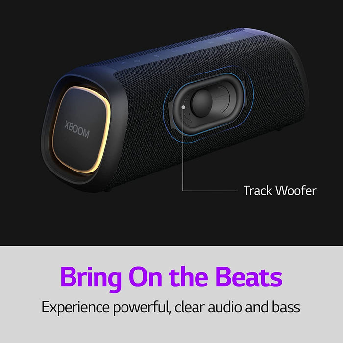 LG XBOOM Go XG5QBK Portable Bluetooth Speaker, Black