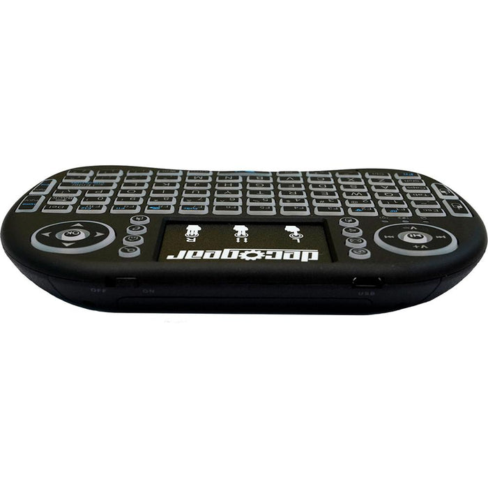 Deco Gear 2.4GHz Wireless Backlit Keyboard Smart Remote with Touchpad Mouse - Open Box