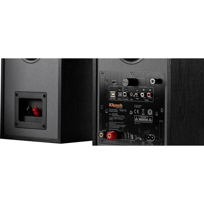 Klipsch R-41PM 2-Way Powered Bluetooth Bookshelf Speakers - Pair (1066251) - Open Box