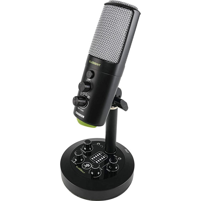 Mackie EleMent Series Chromium USB Condenser Microphone - (EM-CHROMIUM) - Open Box