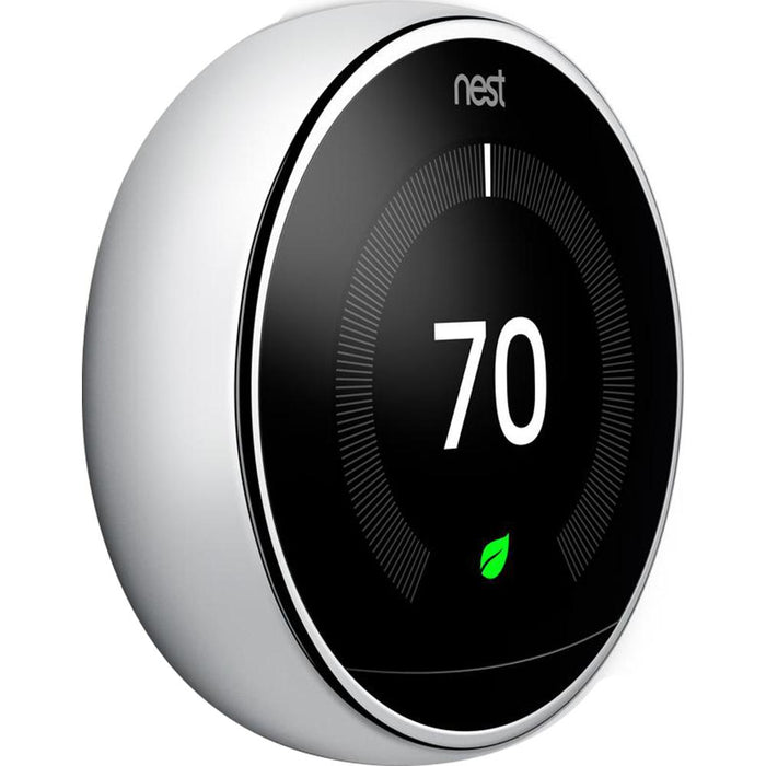 Google Nest Learning Thermostat 3rd Gen Smart Thermostat (Polished Steel) - Open Box