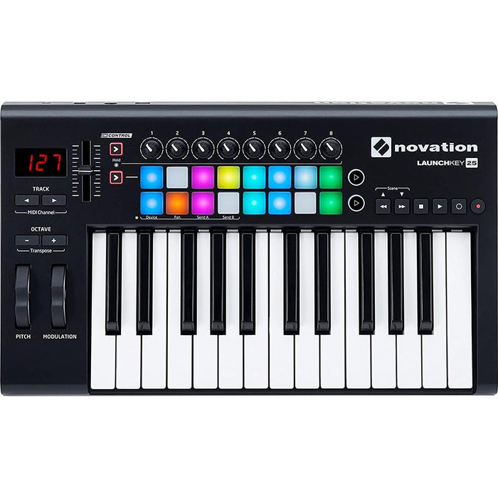 Novation Launchkey 25 USB Keyboard Controller for Ableton Live, 25-Note MK2 - Open Box