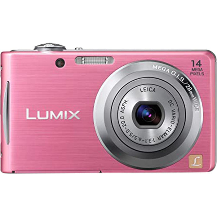 Panasonic Lumix DMC-FH2 14MP Pink Compact Digital Camera with 30 fps 720p Video - Open Box