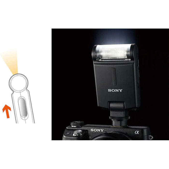 Sony MI Shoe External Flash for Alpha SLT/NEX Black - Open Box