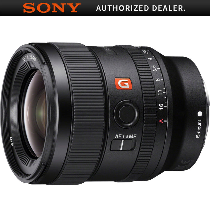 Sony FE 24mm F1.4 GM Alpha Full-frame E-mount Wide Angle G Master Lens (Open Box)