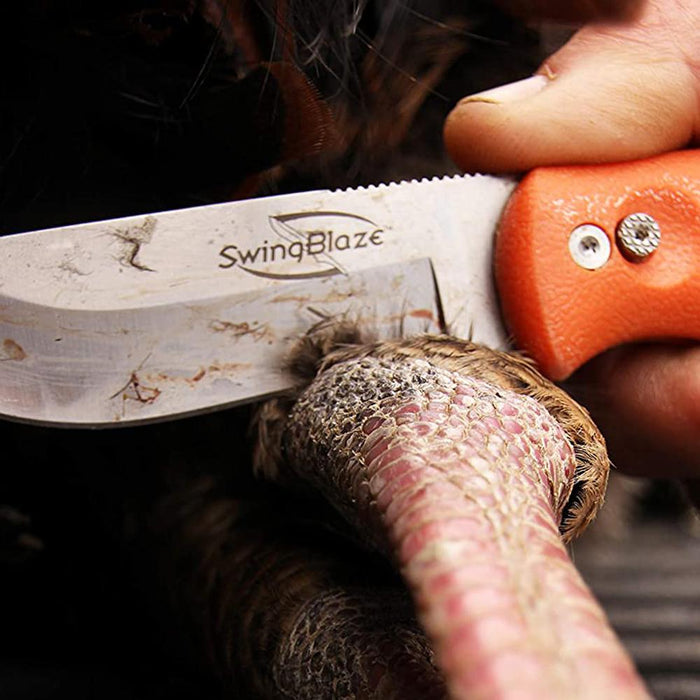 Outdoor Edge Swingblade-Pak Knife-Saw Hunting Combo, Blaze Orange (SZP-1)