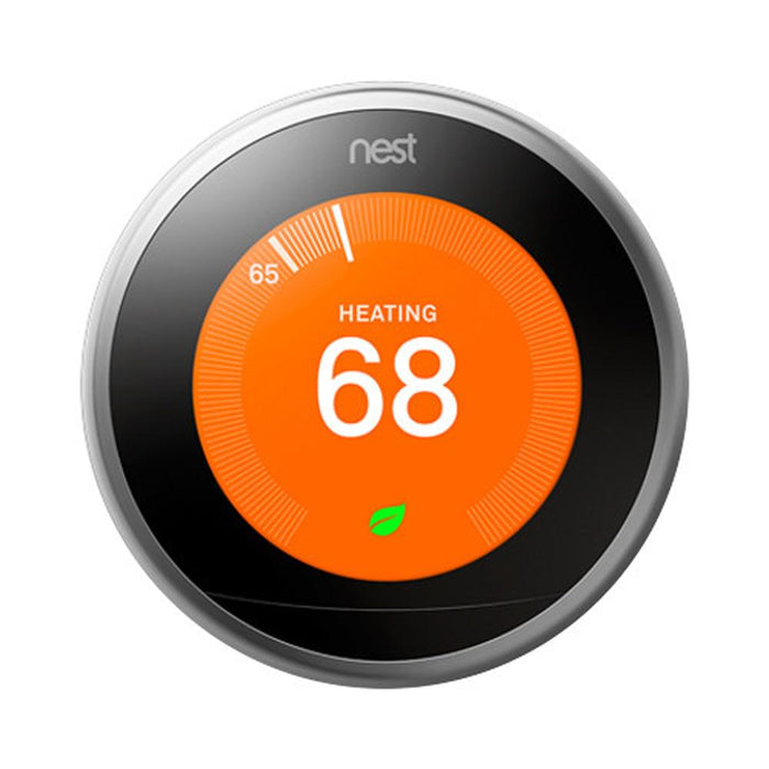 Google Nest 3rd Generation Learning Thermostat (Stainless Steel) T3007ES - Refurbished