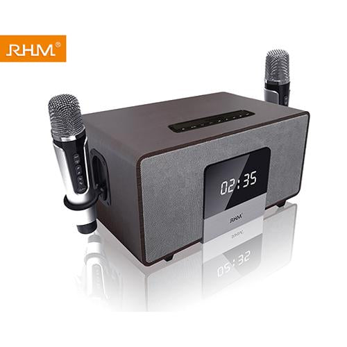 RHM K222 Karaoke Machine and Home Theater System with Wireless Microphones
