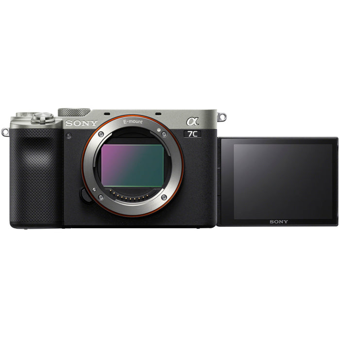 Sony a7C Mirrorless 24.2MP Compact Alpha Camera Body Only Silver - Refurbished