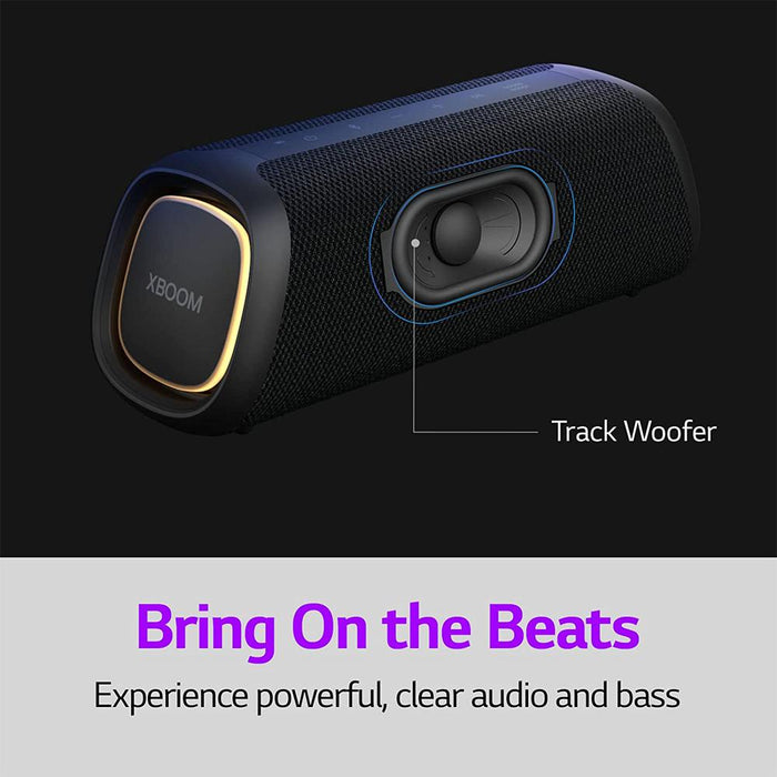 LG XBOOM Go XG5QBK Portable Bluetooth Speaker, Black w/ Deco Gear Accessory Bundle