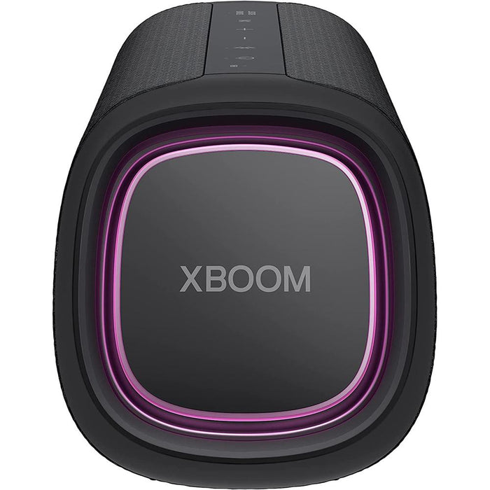 LG XBOOM Go XG7QBK Portable Bluetooth Speaker, Black w/ Deco Gear Accessory Bundle