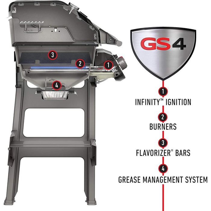 Weber Spirit II E-310 Natural Gas Grill, Black w/ 2 Year Extended Warranty