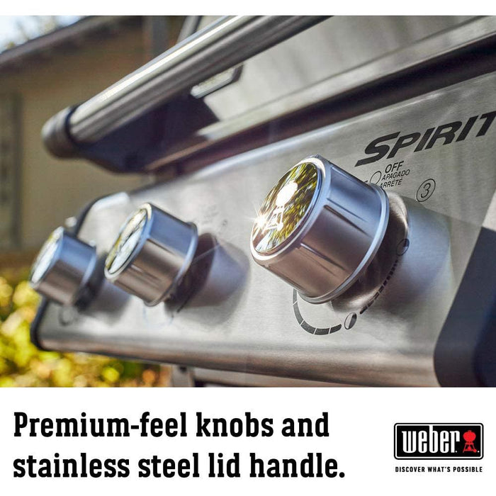 Weber Spirit S-315 Natural Gas Grill, Stainless Steel w/ Warranty + Accessories Bundle