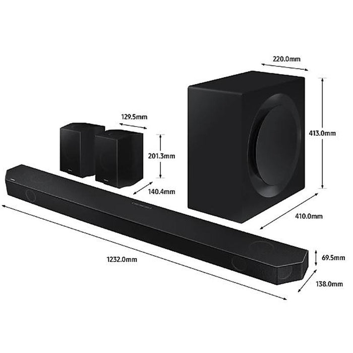 Samsung HW-Q990B 11.1.4ch Soundbar Dolby Atmos/DTS:X and Rear Speakers (Refurbished)