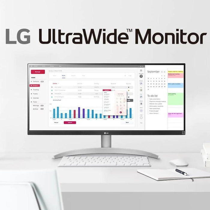 LG UltraWide FHD 29" Computer Monitor with HDR10 and AMD FreeSync (29WQ600-W)